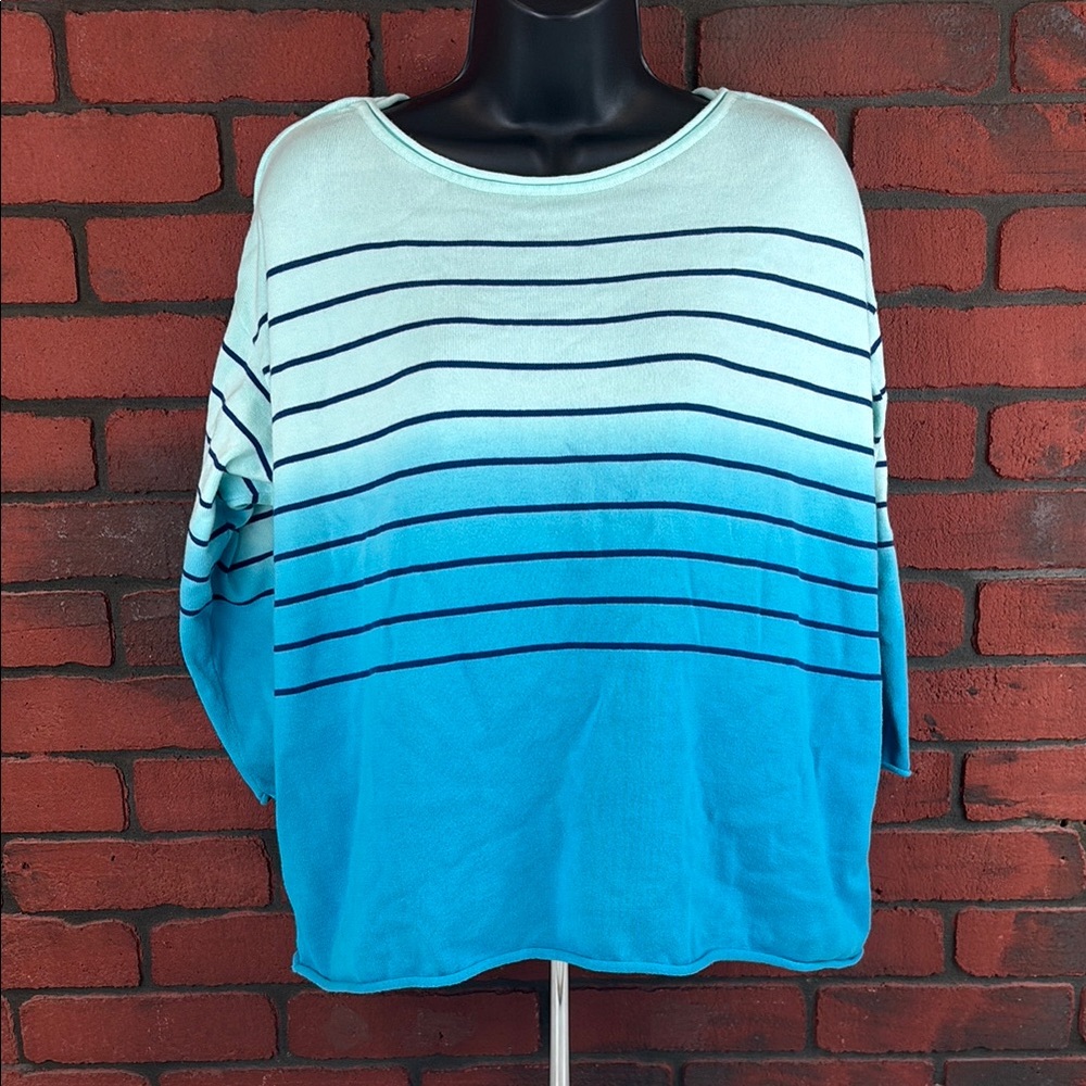 Isaac Mizrahi Live Sweater Womens‎ Large Striped